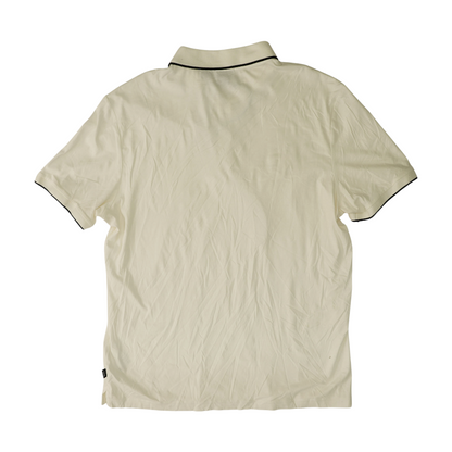 White Solid Short Sleeve Polo
