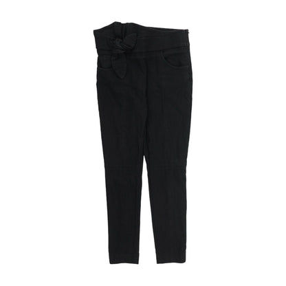 Black Solid Dress Pants