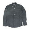 Black Solid Long Sleeve Button Down