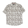 Brown Graphic Short Sleeve Button Down