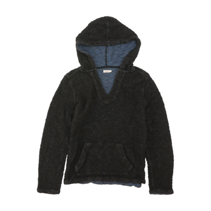 Black Solid Hoodie Pullover