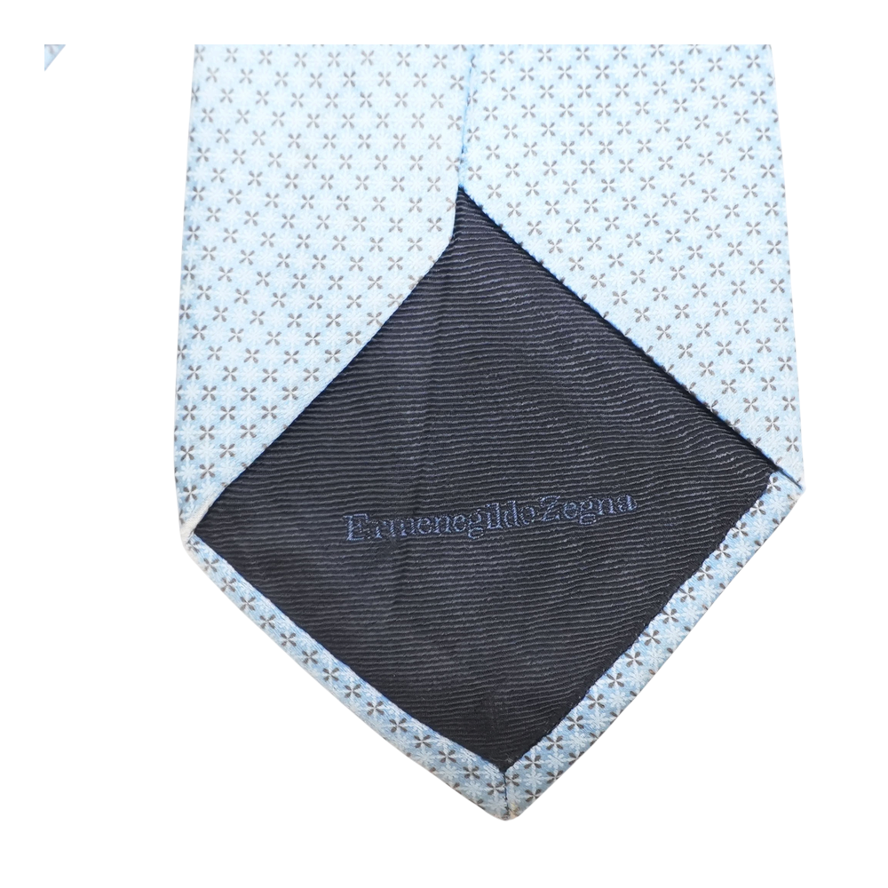 Blue Geometric Neck Tie