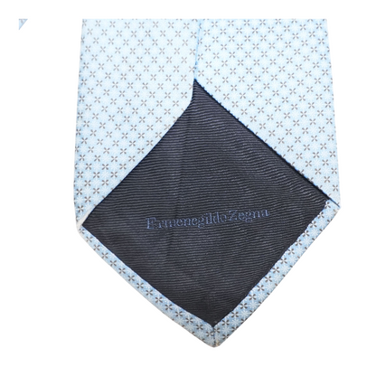 Blue Geometric Neck Tie