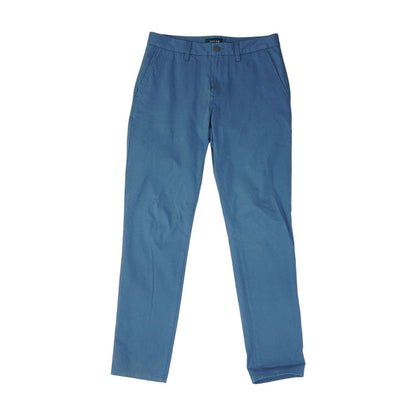 Blue Solid Chino Pants