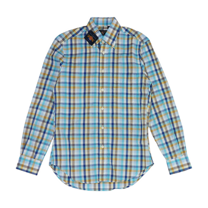 Multi Plaid Long Sleeve Button Down