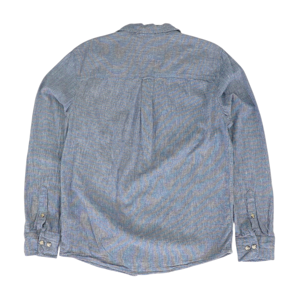 Blue Striped Long Sleeve Button Down