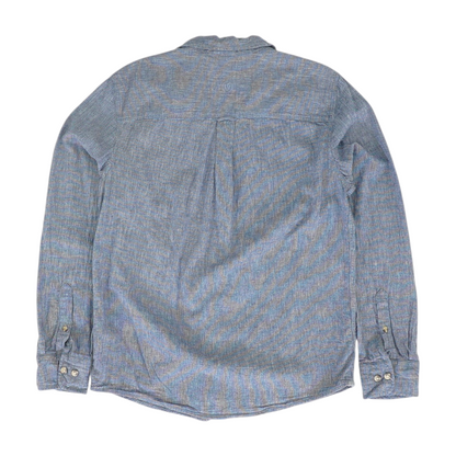 Blue Striped Long Sleeve Button Down
