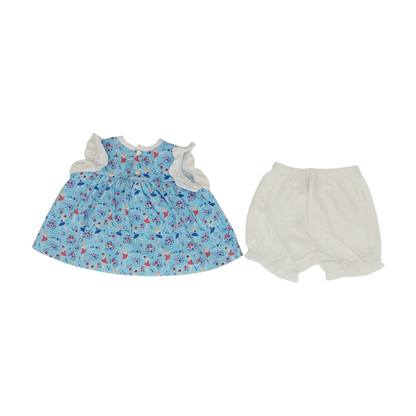 Blue Print Short Sleeve Set