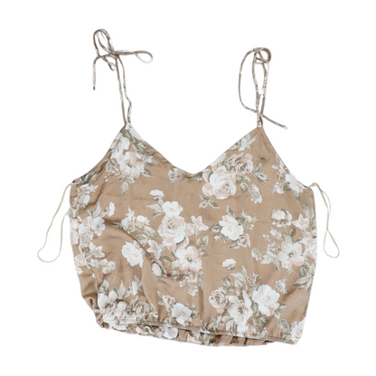 Brown Floral Blouse