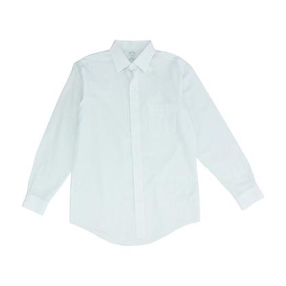 White Check Long Sleeve Button Down