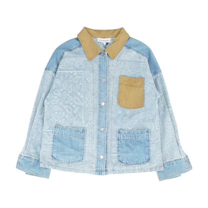 Blue Paisley Button Down
