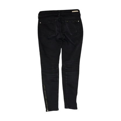 Black Solid Low Rise Skinny Leg Jeans