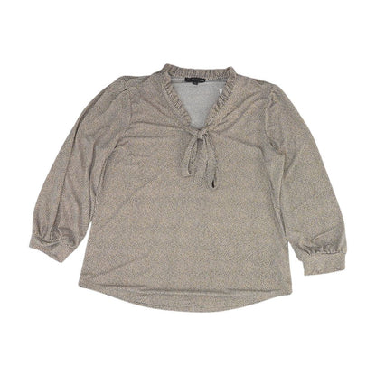 Beige Animal Print Blouse