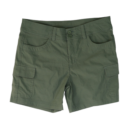Green Solid Active Shorts