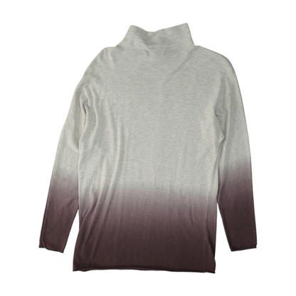 Gray Color Block Pullover Sweater