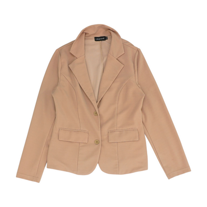 Brown Solid Blazer