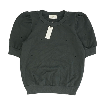 Gray Solid Sweatshirt Pullover