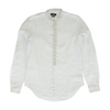 White Solid Long Sleeve Button Down