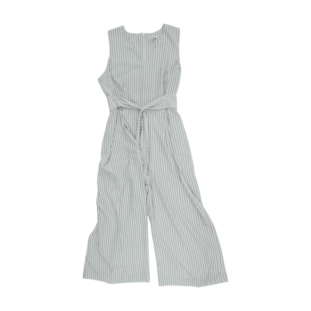 White Striped Jumpsuit
