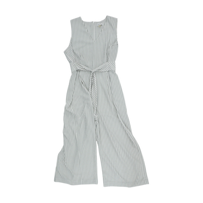 White Striped Jumpsuit