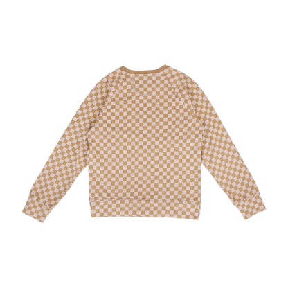 Pink Check Crewneck T-Shirt