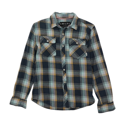 Blue Plaid Flannel Button Down