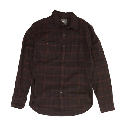 Purple Plaid Flannel Button Down