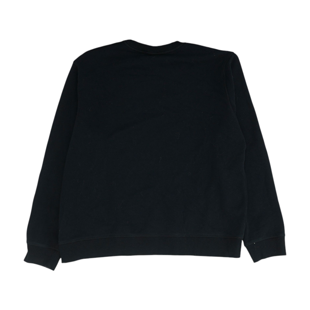 Black Print Sweatshirt Pullover
