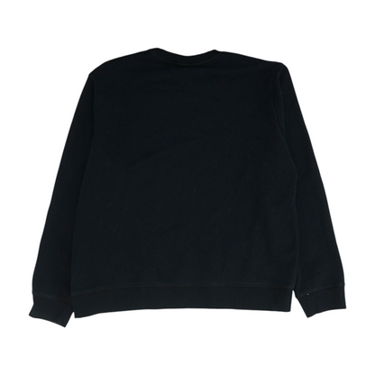Black Print Sweatshirt Pullover