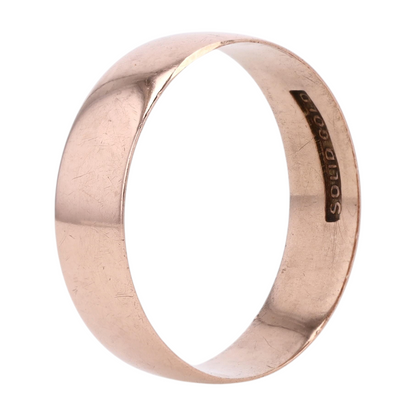 10K Rose Gold Band Ring