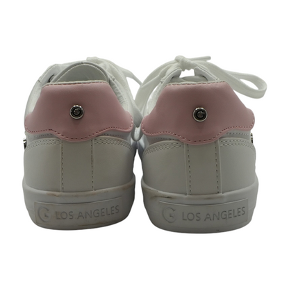 White Low-Top Athletic Shoes