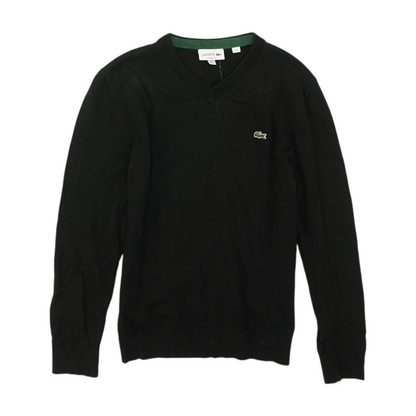 Black Solid Pullover Sweater