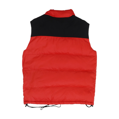 Red Color Block Vest