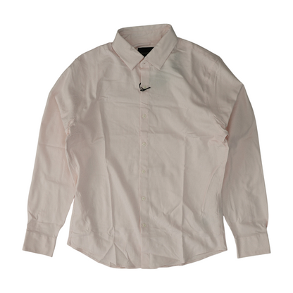 Pink Abstract Long Sleeve Button Down