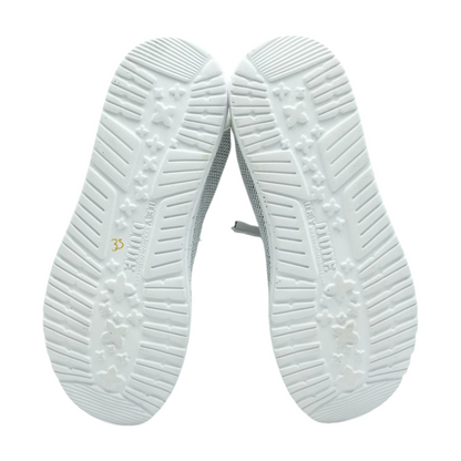White Slip-On Flats