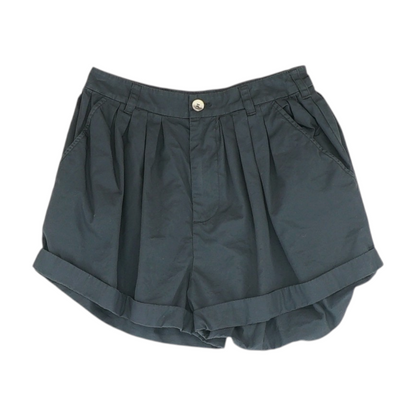 Black Solid Chino Shorts
