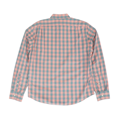 Pink Check Long Sleeve Button Down