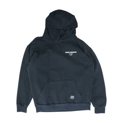 Black Solid Hoodie Pullover