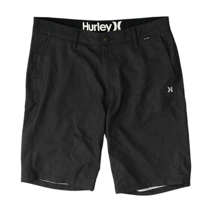 Gray Herringbone Active Shorts