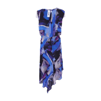 Multi Abstract Midi Dress