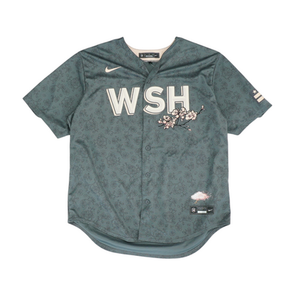 Women's Gray Washington Nationals City Connect #11 Ryan Zimmerman Jersey Short Sleeve Jersey