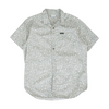 Gray Graphic Short Sleeve Button Down