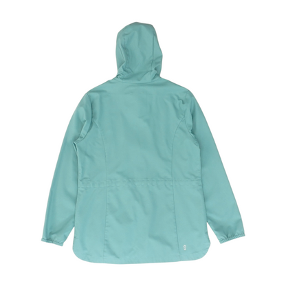Green Solid Rain Jacket