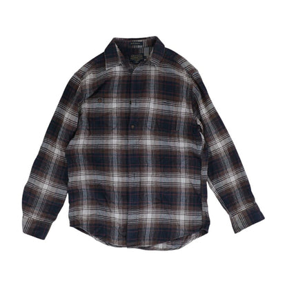 Multi Plaid Flannel Button Down