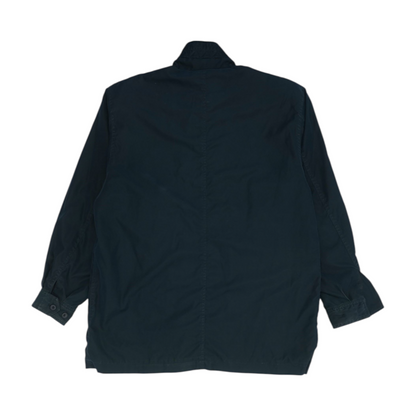 facconable Navy Solid Jacket – Image 2