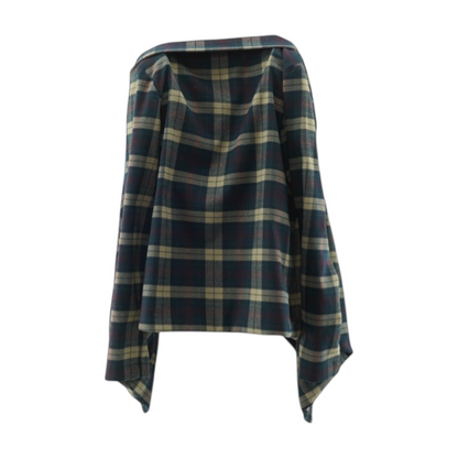 Navy Plaid Jacket