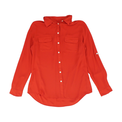 Red Button Down