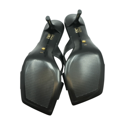 Carmen Crisscross Leather Heels