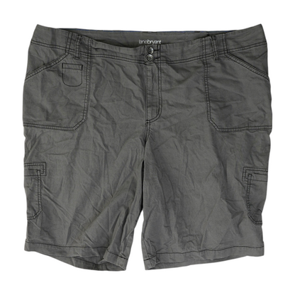 Gray Plus Solid Chino Shorts