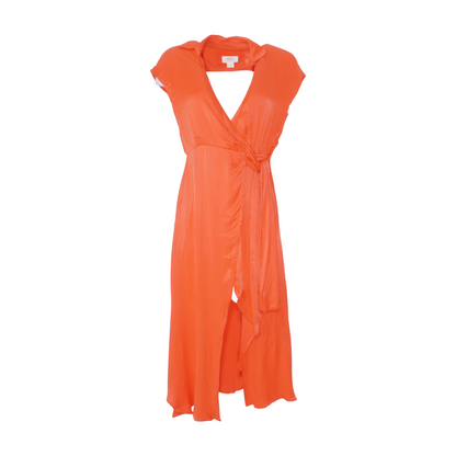 Orange Petite Midi Dress